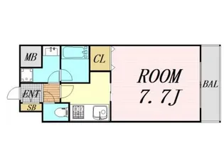 プレジオ都島【11階】の間取り