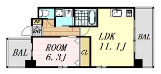 アローフィールズ壱番館【8階】の間取り