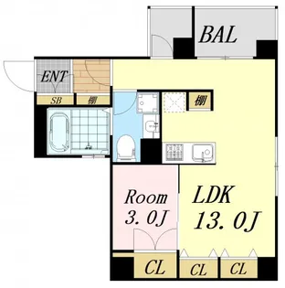 ラクメンビル【6階】の間取り