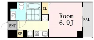 エイペックス北梅田【12階】の間取り