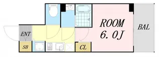 エスリードレジデンス大阪本町【15階】の間取り