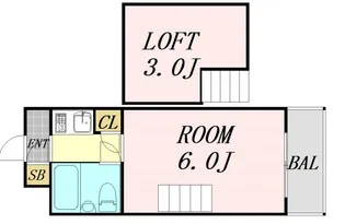 メゾネット北野【4階】の間取り
