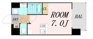 プレサンス大阪城公園ファーストシート【3階】の間取り