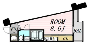 フォレステージュ江坂公園【7階】の間取り