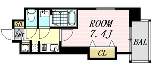 Luxe江坂2【3階】の間取り