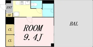 アルビオン新北野【7階】の間取り