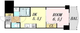 ノルデンタワー天神橋【15階】の間取り