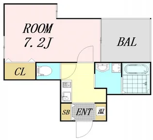 ディー・シモンズ梅田【5階】の間取り