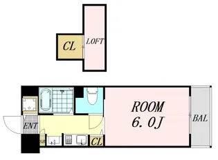 1Kの間取り画像