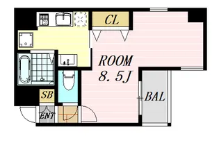 リズ新北野【2階】の間取り