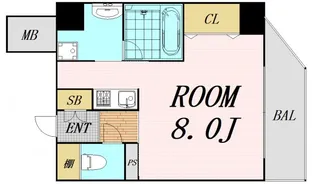 プリマベラ福島【5階】の間取り