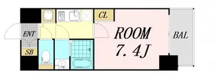 S-RESIDENCE江坂Eminence【7階】の間取り