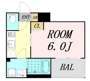 エスリード新大阪グランゲートノース【6階】の間取り