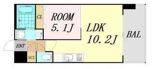 グランカーサ新大阪SOUTH【6階】の間取り