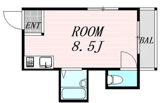 新大阪ハイツ【4階】の間取り