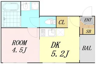 エスポワールミツヤ【2階】の間取り