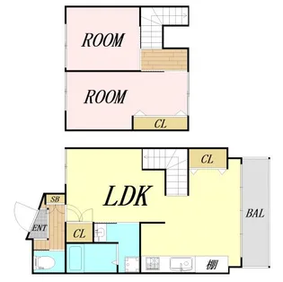 エルブ新大阪【5階】の間取り