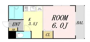 コモド田口【5階】の間取り
