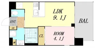 プレジオ御幣島【3階】の間取り