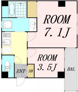 リトルフラワー【3階】の間取り