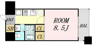 グランシャルマン新大阪【2階】の間取り