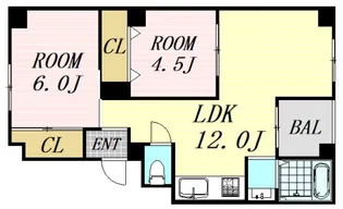 meet Me 天神橋【3階】の間取り