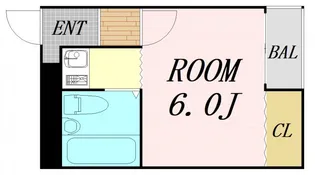 スリーデイズ新大阪【7階】の間取り