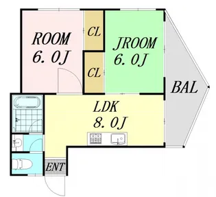 パインコート大淀【4階】の間取り
