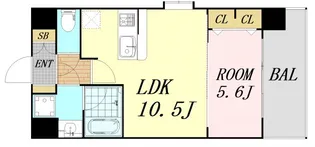 スプランディッド梅田北【4階】の間取り