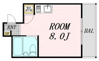 1Rの間取り画像