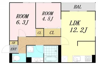 Maison de Espoir 豊里【2階】の間取り