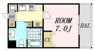 パークヒルズ新大阪ウィル【2階】の間取り