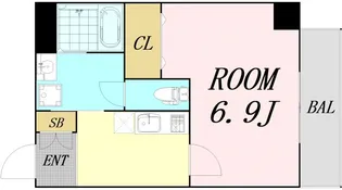 IF柴島【1階】の間取り