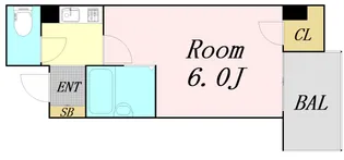 クラウンハイム新高【4階】の間取り