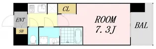 S-RESIDENCE大阪同心【14階】の間取り