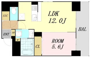histoire玉造【11階】の間取り