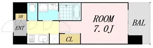 S-RESIDENCE大阪同心【14階】の間取り