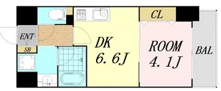 大阪府大阪市北区中崎西3丁目【マンション】の間取り