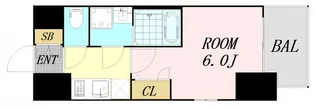 エスリードレジデンス本町パークフロント【14階】の間取り