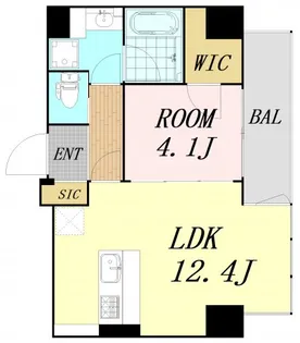 BRAVE常盤町Ⅱ【12階】の間取り