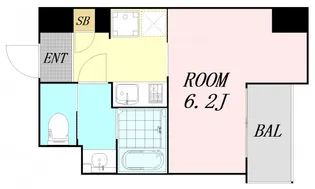 1Kの間取り画像