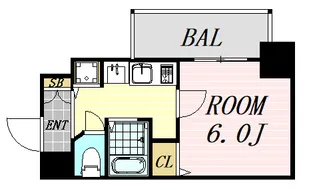 プレサンス梅田北パワーゲート【10階】の間取り