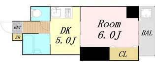 ノルデンハイム天神橋【3階】の間取り