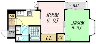 ベルメゾン高倉【6階】の間取り