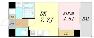 MSR新大阪南【4階】の間取り