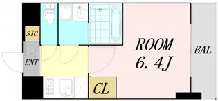 エスリードレジデンス大阪福島フロント【8階】の間取り