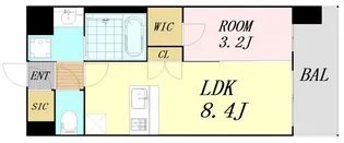 エスリードレジデンス都島NORTH【4階】の間取り