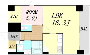 プランドール新大阪【12階】の間取り