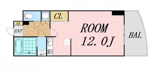 カスタリア新梅田【6階】の間取り