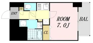 ワールドアイ大阪ドームシティⅡ【11階】の間取り